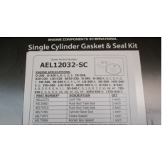 AEL12032SC Gasket Set Single Cylinder Lycoming FAA/PMA